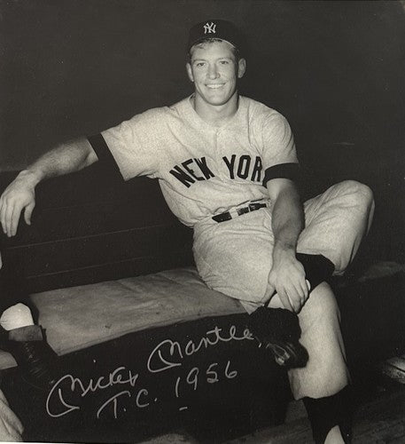 Mickey Mantle Signed Gallo Original 16x20 Framed Photo Yankees TC 1956 Auto PSA