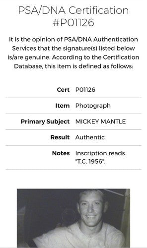 Mickey Mantle Signed Gallo Original 16x20 Framed Photo Yankees TC 1956 Auto PSA