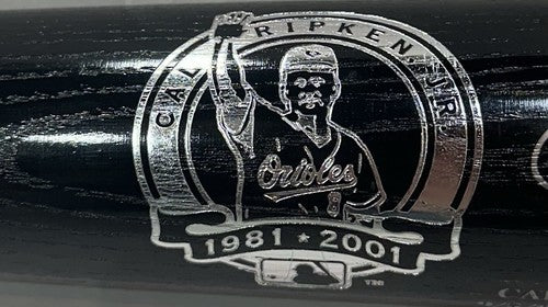Cal Ripken Jr Signed Louisville Slugger Retirement Bat /21 Auto MLB Steiner Coa