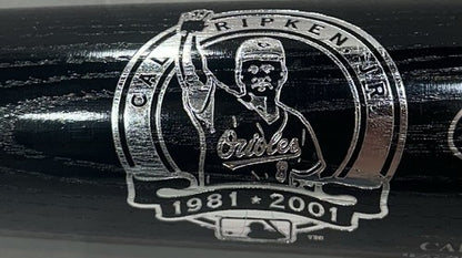 Cal Ripken Jr Signed Louisville Slugger Retirement Bat /21 Auto MLB Steiner Coa