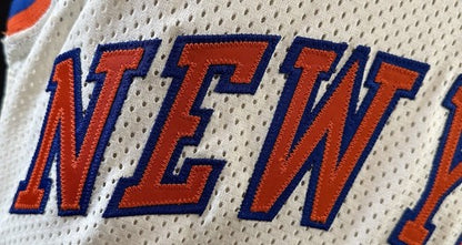 Mark Jackson Knicks Signed 1989 Game Used Pro Cut +3 MacGregor Jersey Auto Coa
