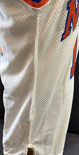 Mark Jackson Knicks Signed 1989 Game Used Pro Cut +3 MacGregor Jersey Auto Coa