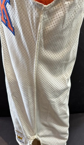 Mark Jackson Knicks Signed 1989 Game Used Pro Cut +3 MacGregor Jersey Auto Coa
