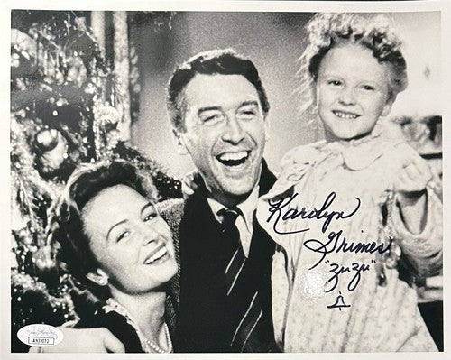 Karolyn Grimes Zu Zu Signed 8x10 Framed Photo Wonderful Life Angel Bell Auto JSA