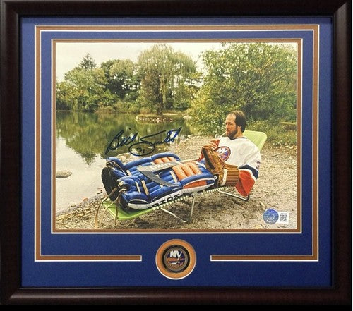 Billy Smith Signed 8x10 Lounge Chair Photo Framed Ny Islanders HOF  Auto BAS COA