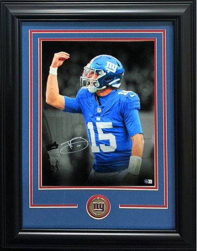Tommy Devito Signed 11x14 Framed Hand Gesture Photo NY Giants Auto BAS COA