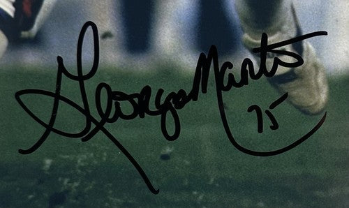 George Martin Ny Giants Signed 16x20 Photo Framed Super Bowl Sack Elway Fanatics