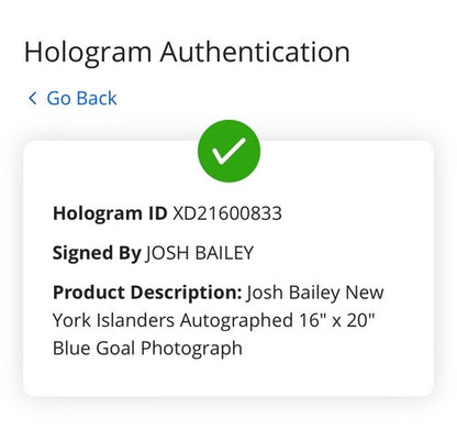 Josh Bailey Signed 16x20 Photo NY Islanders Goal Celebration Auto Fanatics COA