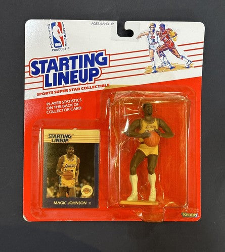 Magic Johnson Lakers 1988 Kenner Starting Lineup Rookie Action Figure Sealed