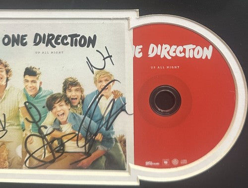 One Direction Band Signed Up All Night CD Framed Harry Styles Liam Payne Steiner
