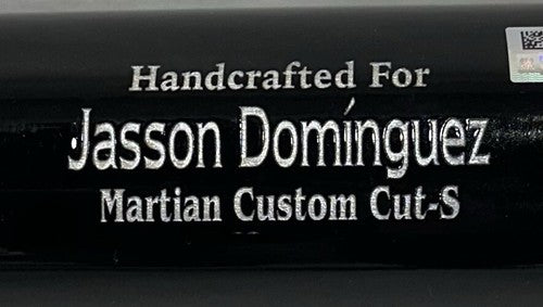 Jasson Dominguez Signed Marucci Game Model Bat Yankees Rookie Auto Fanatics MLB