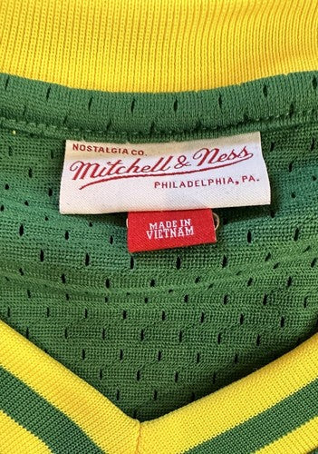 Ricky Henderson Oakland Athletics Green Mitchell & Ness Authentic Jersey SZ 2XL