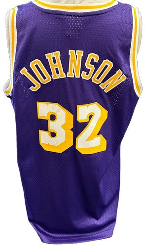 Magic Johnson Lakers Purple Adidas Hardwood Classics Rookie 1979 Jersey #32 XL