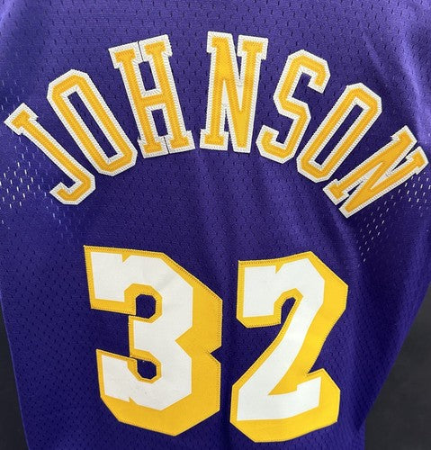 Magic Johnson Lakers Purple Adidas Hardwood Classics Rookie 1979 Jersey #32 XL