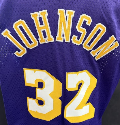 Magic Johnson Lakers Purple Adidas Hardwood Classics Rookie 1979 Jersey #32 XL