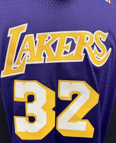 Magic Johnson Lakers Purple Adidas Hardwood Classics Rookie 1979 Jersey #32 XL