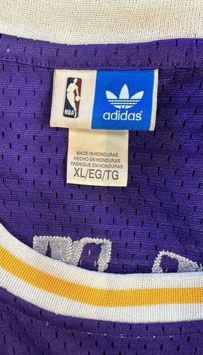 Magic Johnson Lakers Purple Adidas Hardwood Classics Rookie 1979 Jersey #32 XL