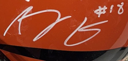 AJ Green Signed Speed Authentic Bengals FS Helmet White Mint # 18  Auto JSA COA