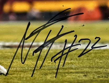 Najee Harris Signed 16x20 Framed Hurdle Photo Steelers Autograph Fanatics COA