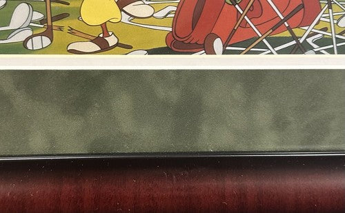 Walt Disney Goofy Golf 17x14 Framed Litho Photo Matted In  Green Suede