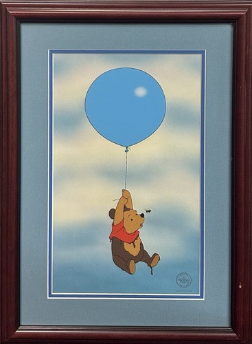 1997 Winnie the Pooh and the Honey Tree Silly Old Bear Framed Sericel Disney COA