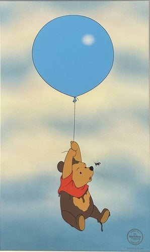 1997 Winnie the Pooh and the Honey Tree Silly Old Bear Framed Sericel Disney COA