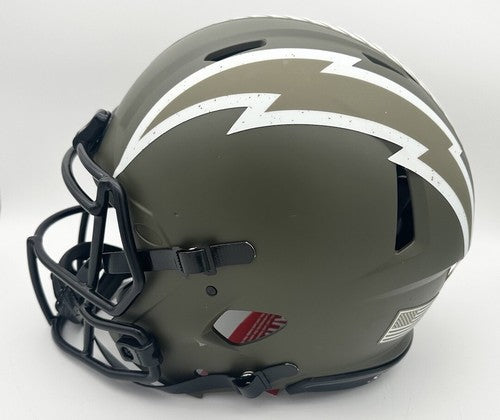 Keenan Allen Signed Chargers Speed Authentic Salute Service FS Helmet Auto BAS