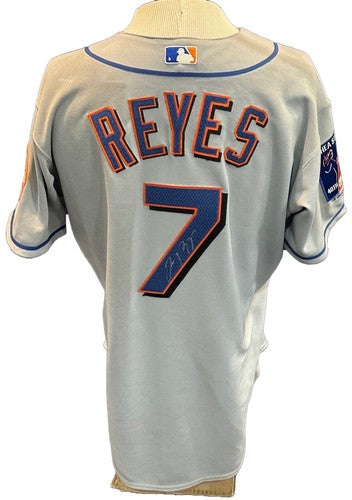 Jose Reyes Signed Majestic Authentic Game Issued Mets 04 Rookie Jersey Auto COA