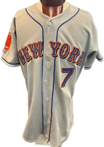 Jose Reyes Signed Majestic Authentic Game Issued Mets 04 Rookie Jersey Auto COA