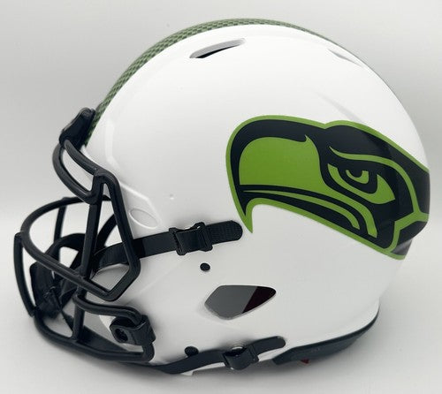 Steve Largent Signed Seahawks Lunar Eclipse Authentic FS Helmet HOF Auto BAS