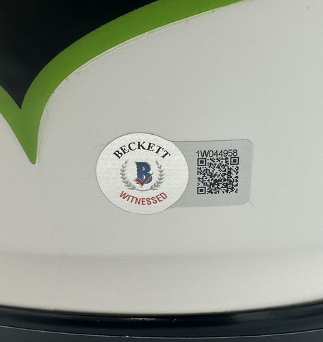 Steve Largent Signed Seahawks Lunar Eclipse Authentic FS Helmet HOF Auto BAS