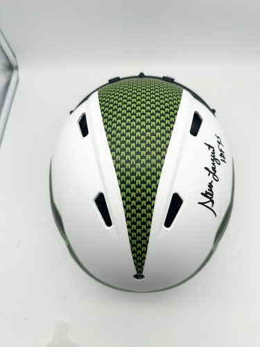 Steve Largent Signed Seahawks Lunar Eclipse Authentic FS Helmet HOF Auto BAS