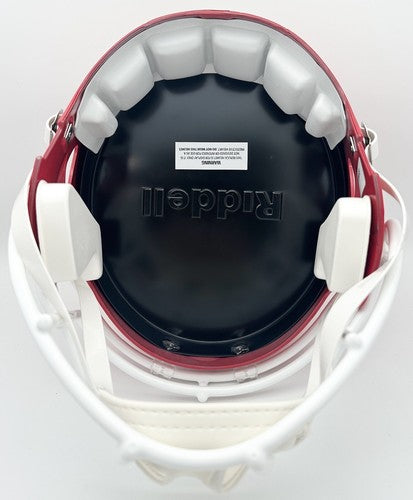 DJ Moore Signed Red Maryland Terrapins Speed Rep FS Helmet Bears Autograph BAS