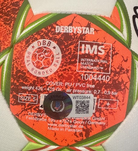 Erling Haaland Signed Derbystar Bundesliga FS Soccer Ball Dortmund Autograph BAS