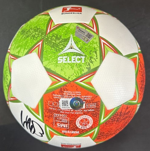 Erling Haaland Signed Derbystar Bundesliga FS Soccer Ball Dortmund Autograph BAS