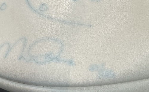 Joe Montana Signed Football 49ers SB The Catch Hand Drawn Play Auto HOLO Coa LE