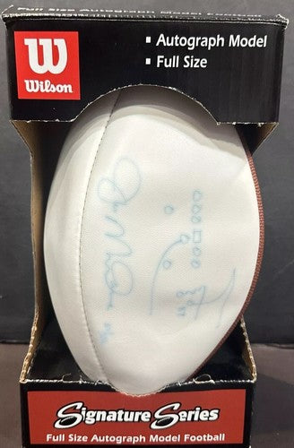Joe Montana Signed Football 49ers SB The Catch Hand Drawn Play Auto HOLO Coa LE