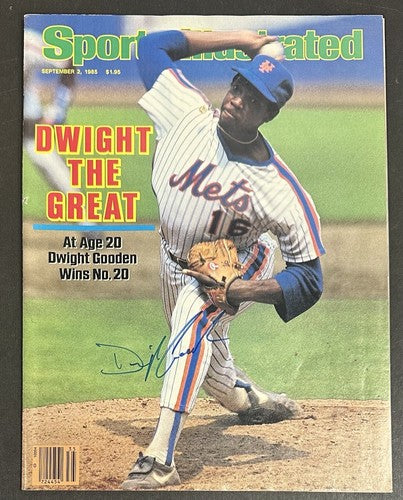 Dwight Gooden Signed 1985 Sports Illustrated Full Magazine Rookie Auto Mets COA