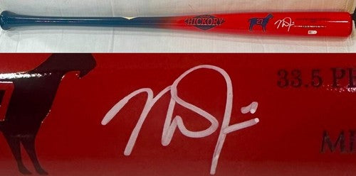 Mike Trout Signed Hickory Pro Maple MT27 Red Goat Model Bat Angels Auto MLB COA
