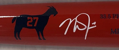 Mike Trout Signed Hickory Pro Maple MT27 Red Goat Model Bat Angels Auto MLB COA