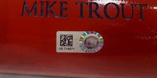 Mike Trout Signed Hickory Pro Maple MT27 Red Goat Model Bat Angels Auto MLB COA