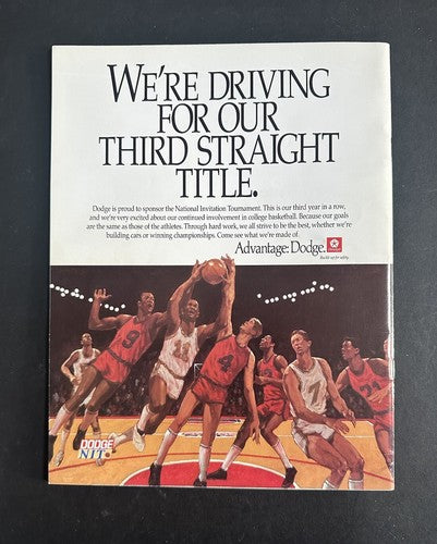 Jim Valvano & Dick Vitale Signed Ncaa Program Nit Mint Autograph Ncaa Psa Coa