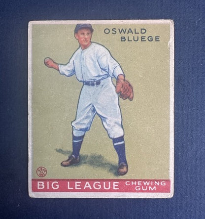 1933 Goudey #159 Oswald Bluege Ex CENTERED No Creases