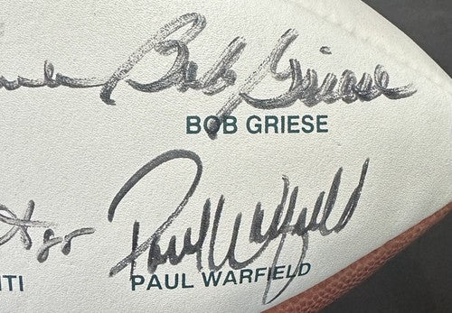 Dolphins Legends Signed Wilson NFL Collectible Football 6 Auto Csonka Shula COA