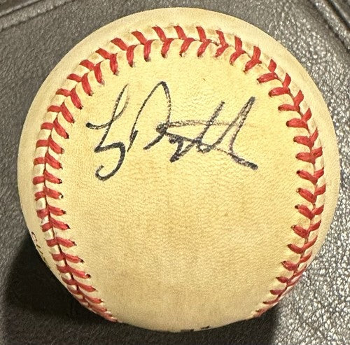 Lenny Dykstra Ray Knight NL Feeney Baseball 1986 Mets Early Autograph WS MVP COA