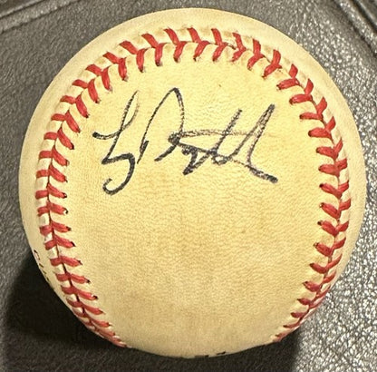 Lenny Dykstra Ray Knight NL Feeney Baseball 1986 Mets Early Autograph WS MVP COA