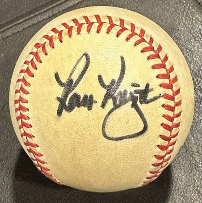 Lenny Dykstra Ray Knight NL Feeney Baseball 1986 Mets Early Autograph WS MVP COA