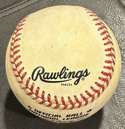 Lenny Dykstra Ray Knight NL Feeney Baseball 1986 Mets Early Autograph WS MVP COA
