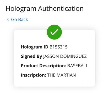 JASSON DOMINGUEZ Yankees SIGNED Official Mlb Baseball The Martian Auto FANATICS
