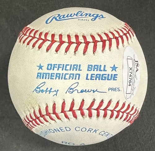 Jim Catfish Hunter Signed Official AL Baseball Yankees Mint Hof Auto JSA LOA
